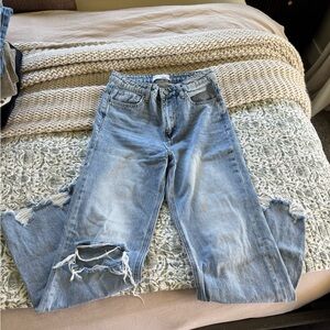 Vervet Blue Distressed Women's Jeans